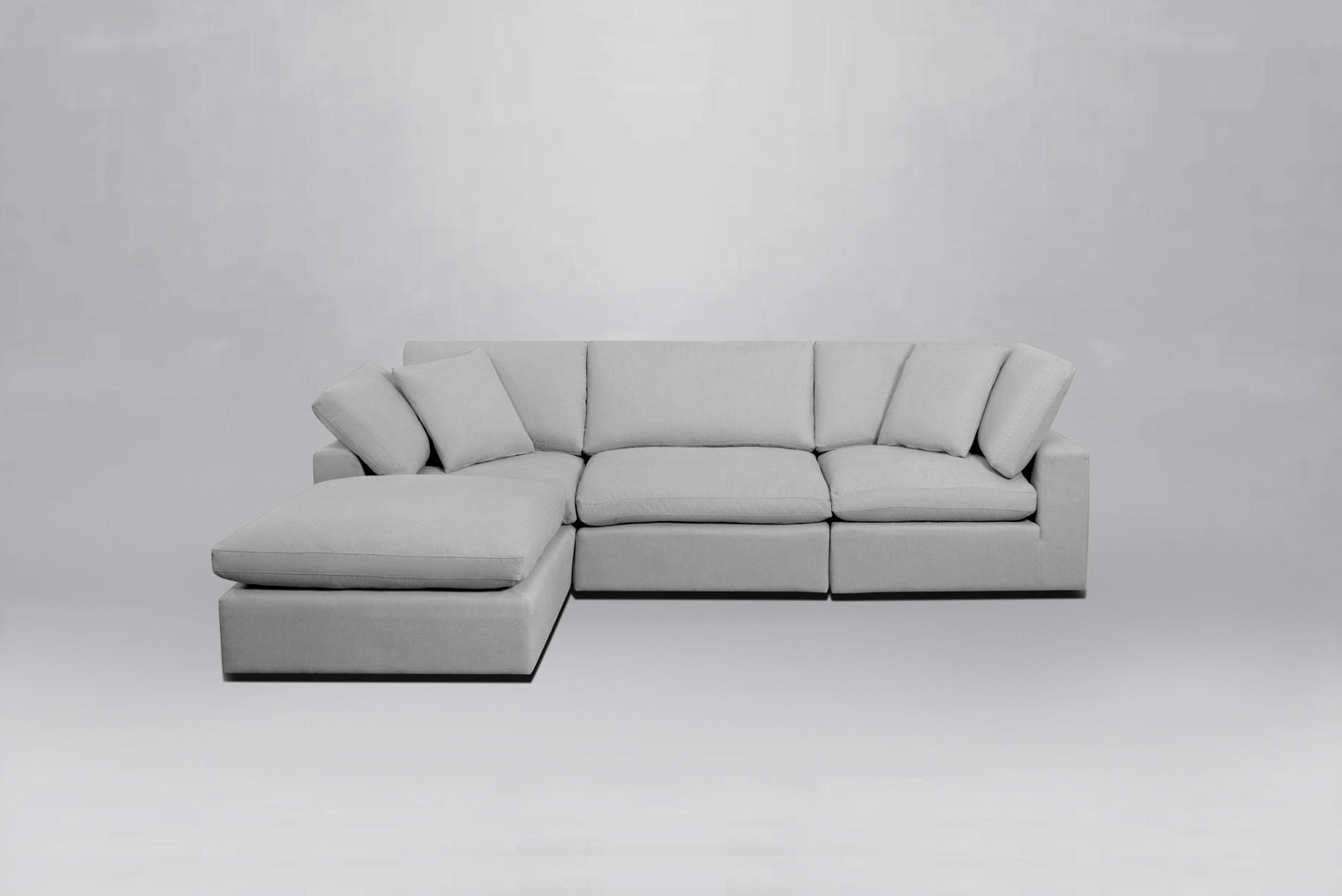 Classic Gray 4-Piece Modular Sectional