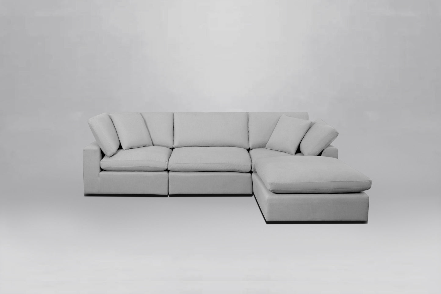 Classic Gray 4-Piece Modular Sectional