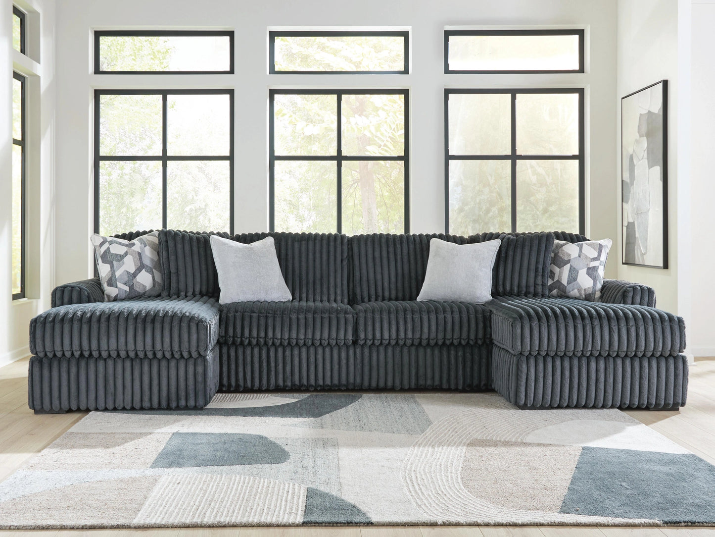 Midnight-Madness Sectional with Chaise
