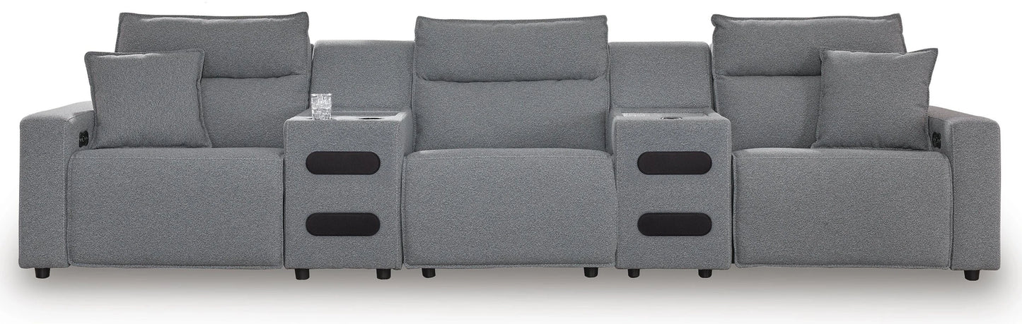 Modmax II Power Reclining Sectional with Audio Consoles