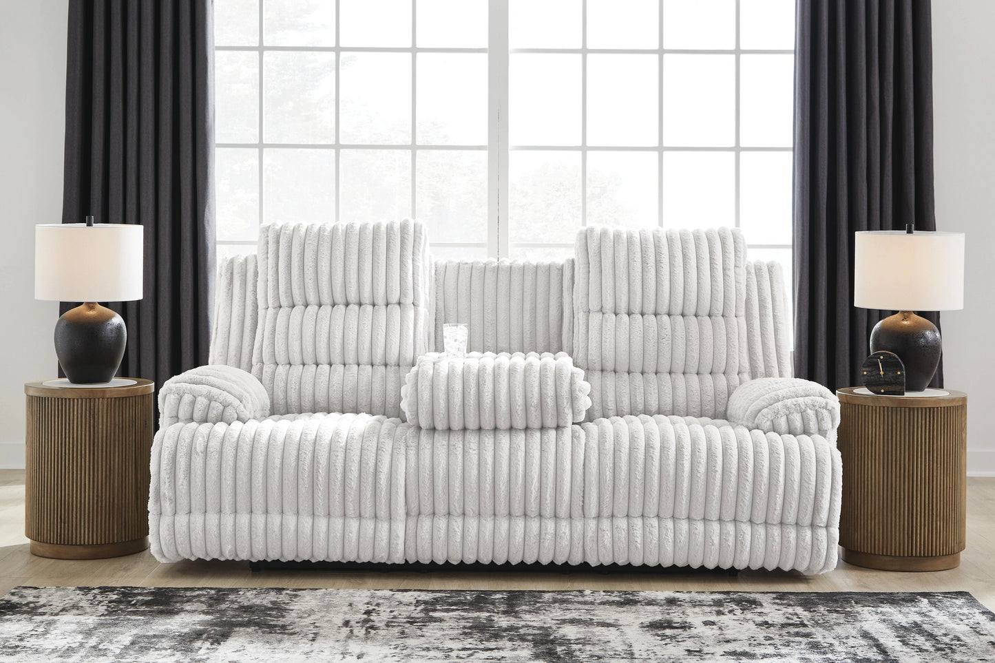 Rhines Falls Power Reclining Sofa with Drop Down Table
