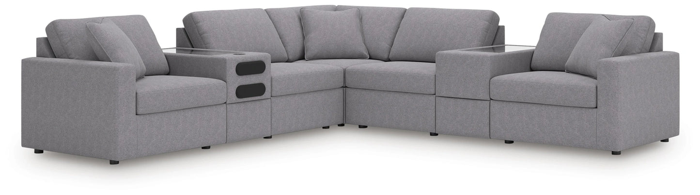 Modmax Balanced Sectional with Audio and Storage Consoles