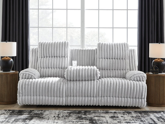 Rhines Falls Power Reclining Sofa with Drop Down Table