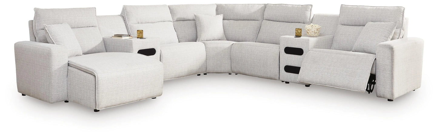 Modmax II Power Reclining Sectional with Chaise and Audio Consoles