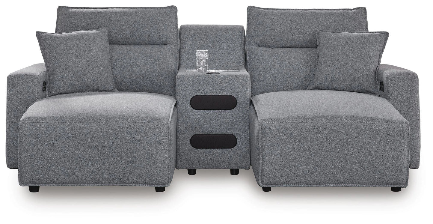 Modmax II Power Reclining Sectional with Chaise and Audio Console
