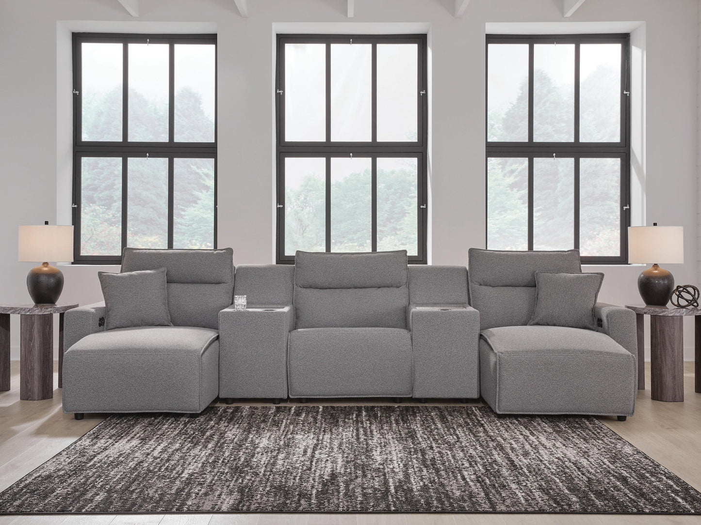 Modmax II Power Reclining Sectional with Chaise and Consoles