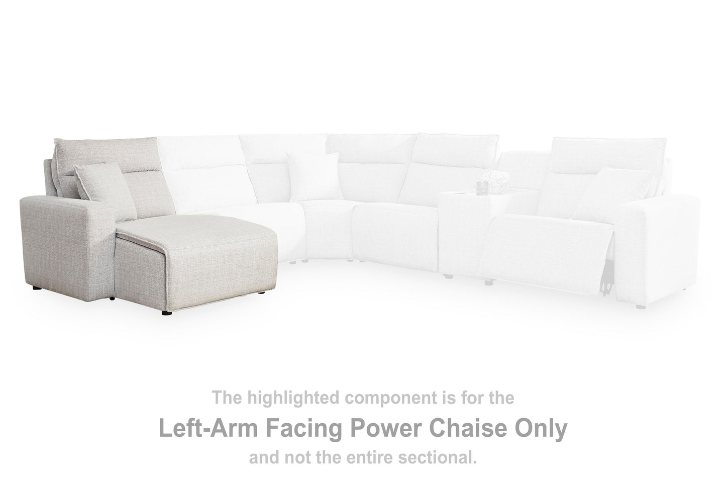 Modmax II Power Reclining Sectional with Chaise and Audio Console