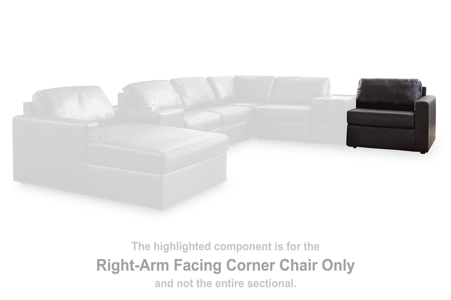 Modmax II Sectional with Chaise and Storage Consoles