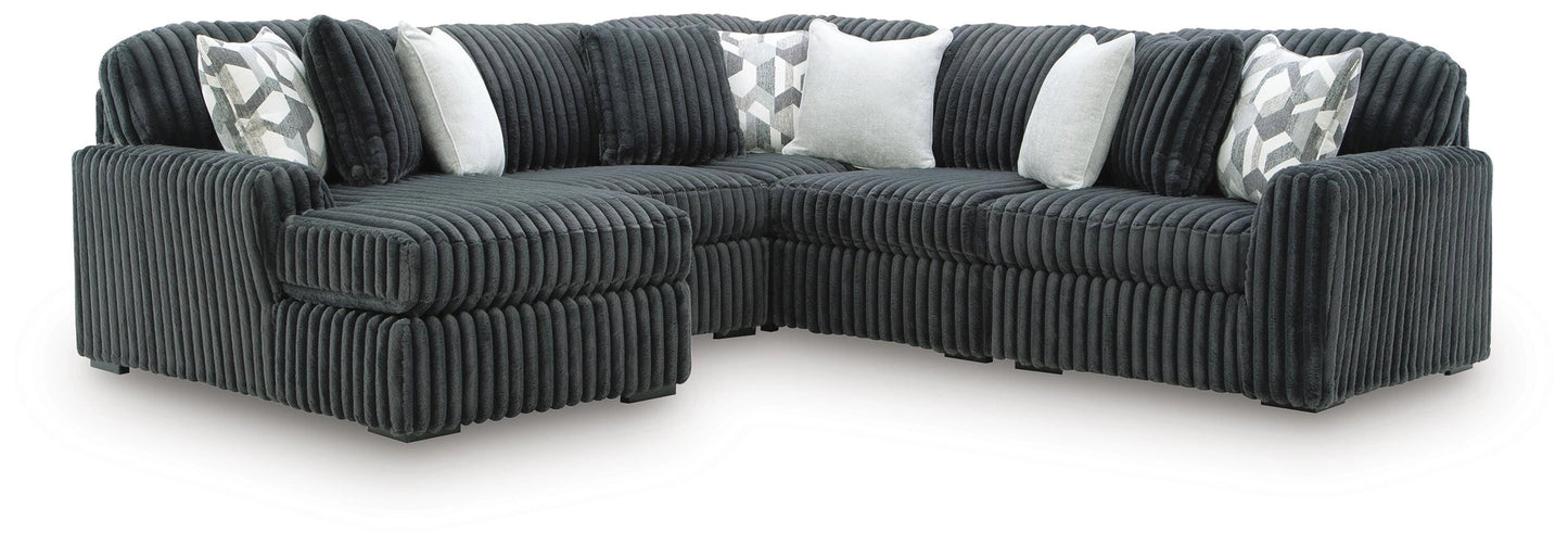 Midnight-Madness Sectional with Chaise