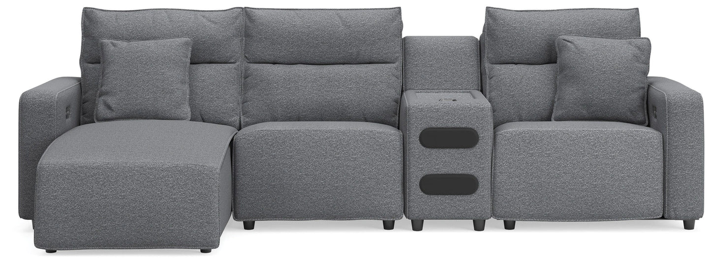 Modmax II Reclining Sectional with Chaise and Audio Console