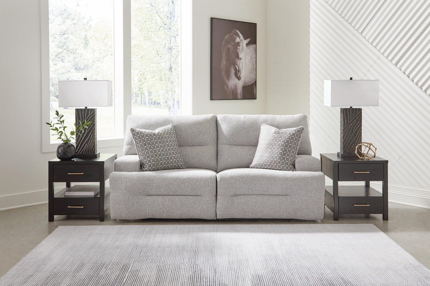 Acklen Place Power Sectional Reclining Sofa with Storage Console