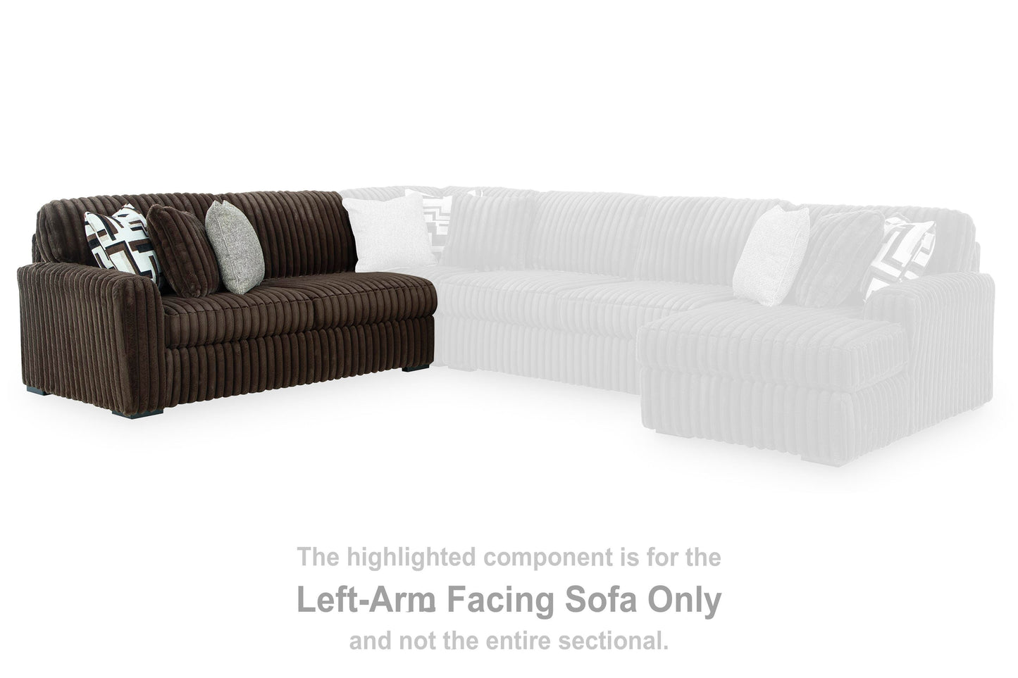 Midnight-Madness Sectional with Chaise
