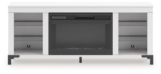 Brollevi 60" TV Stand with Electric Fireplace
