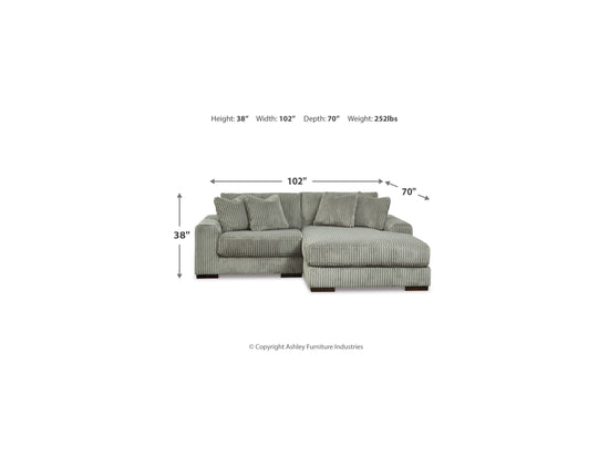 Lindyn 2-Piece Right Chaise Sectional