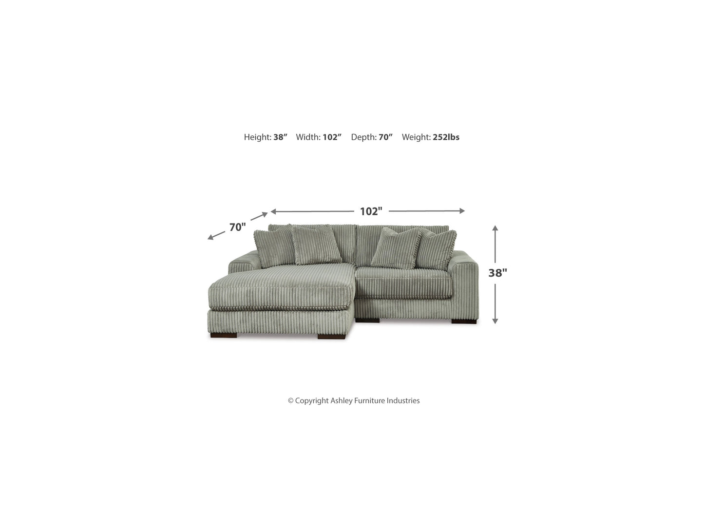 Lindyn 2-Piece Left Chaise Sectional