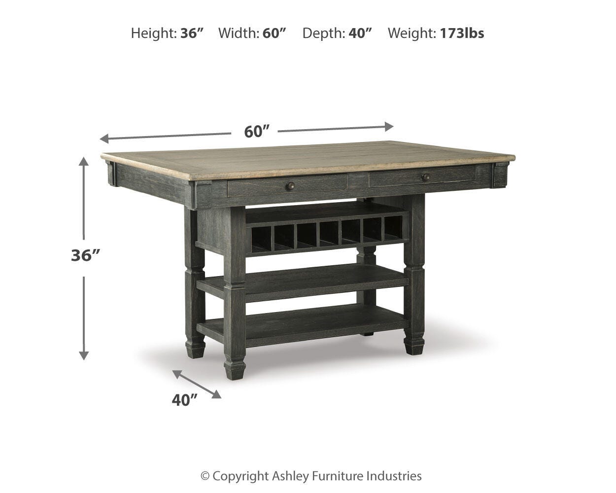 Tyler Creek Counter Height Dining Set