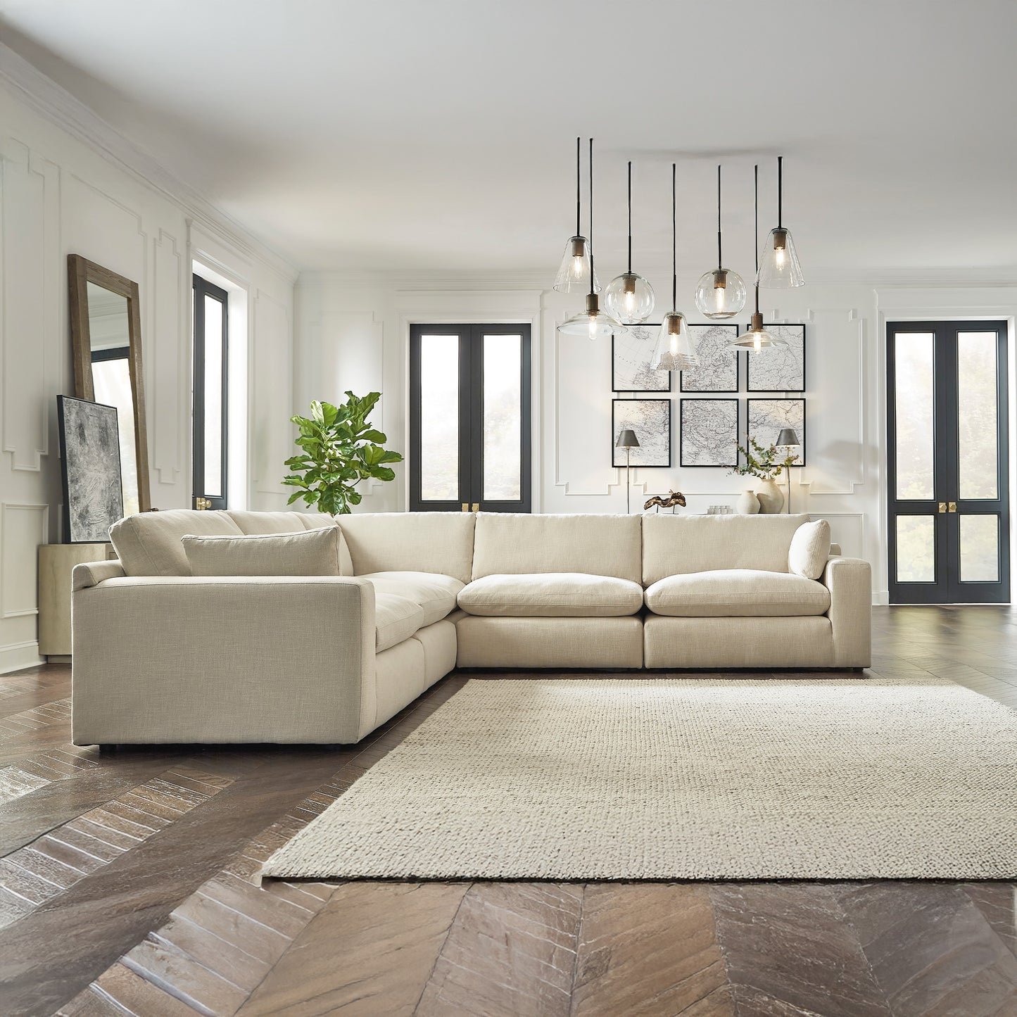 Elyza 5-Piece Modular Sectional Sofa