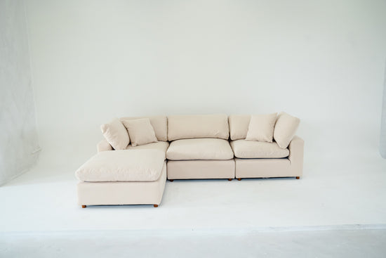 Classic Beige 4-Piece Modular Sectional