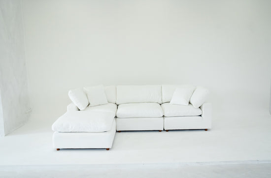 Classic White 4-Piece Modular Sectional