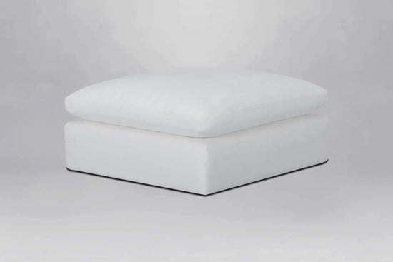 Deluxe White Ottoman