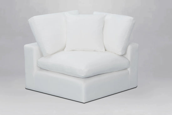 Deluxe White Corner Chair