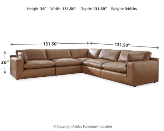 Emilia 5-Piece Modular Sectional Sofa