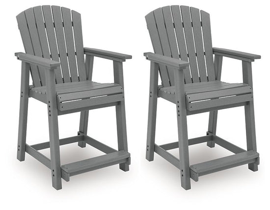 Sanctuary Beach Outdoor Counter Height Bar Stool (Set of 2)