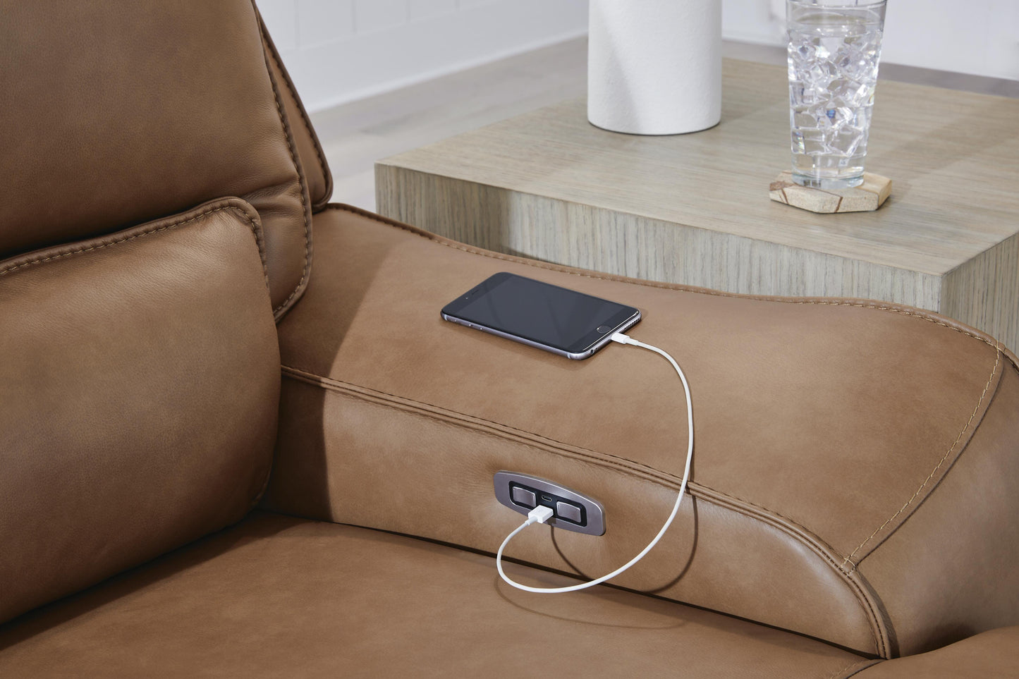 DeepWakes Reclining Sectional with Storage Console