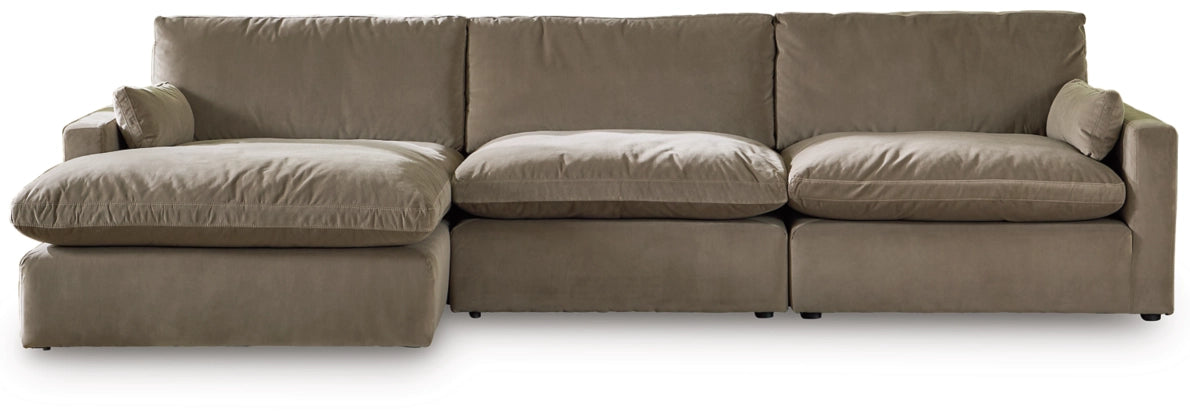 Sophie Cocoa 3-Piece Left Chaise Sectional