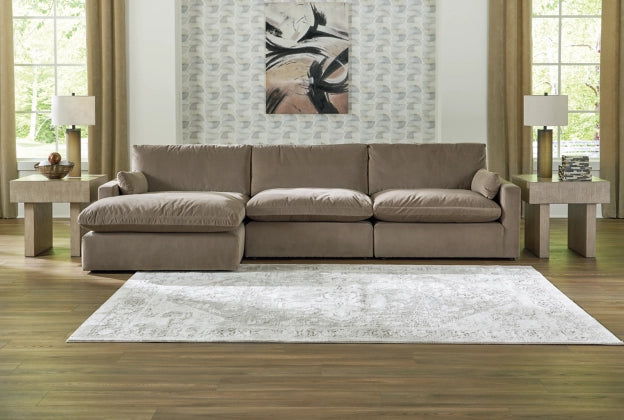 Sophie Cocoa 3-Piece Left Chaise Sectional