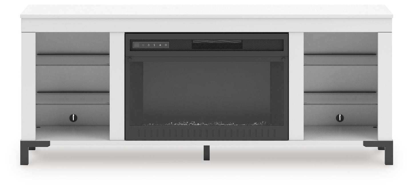 Brollevi 60" TV Stand with Electric Fireplace
