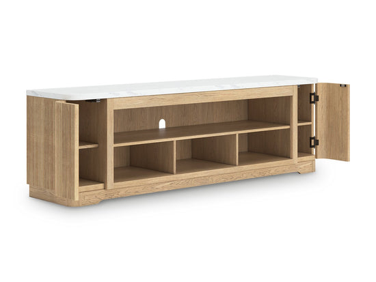 Camdill 80" TV Stand with Electric Fireplace