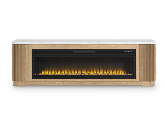 Camdill 80" TV Stand with Electric Fireplace