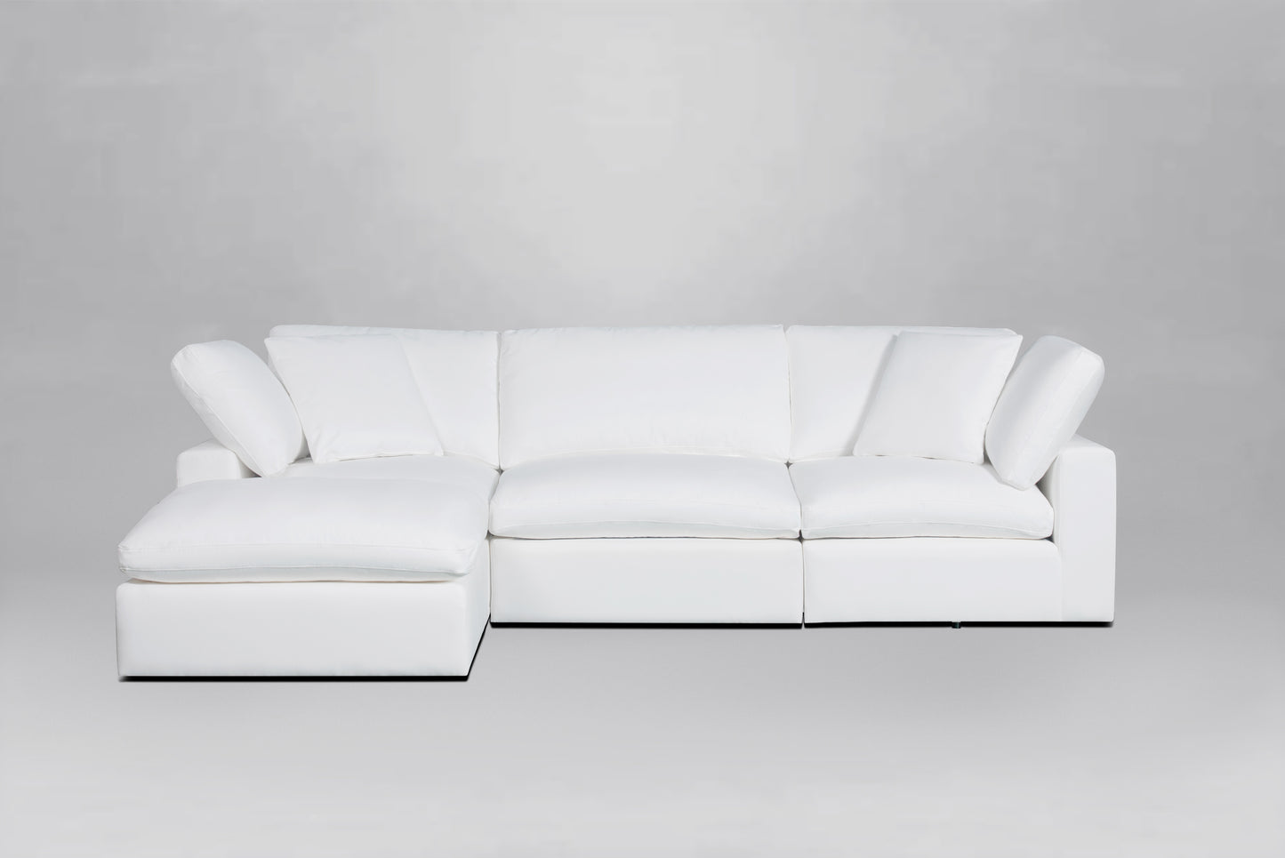 Classic White 4-Piece Modular Sectional
