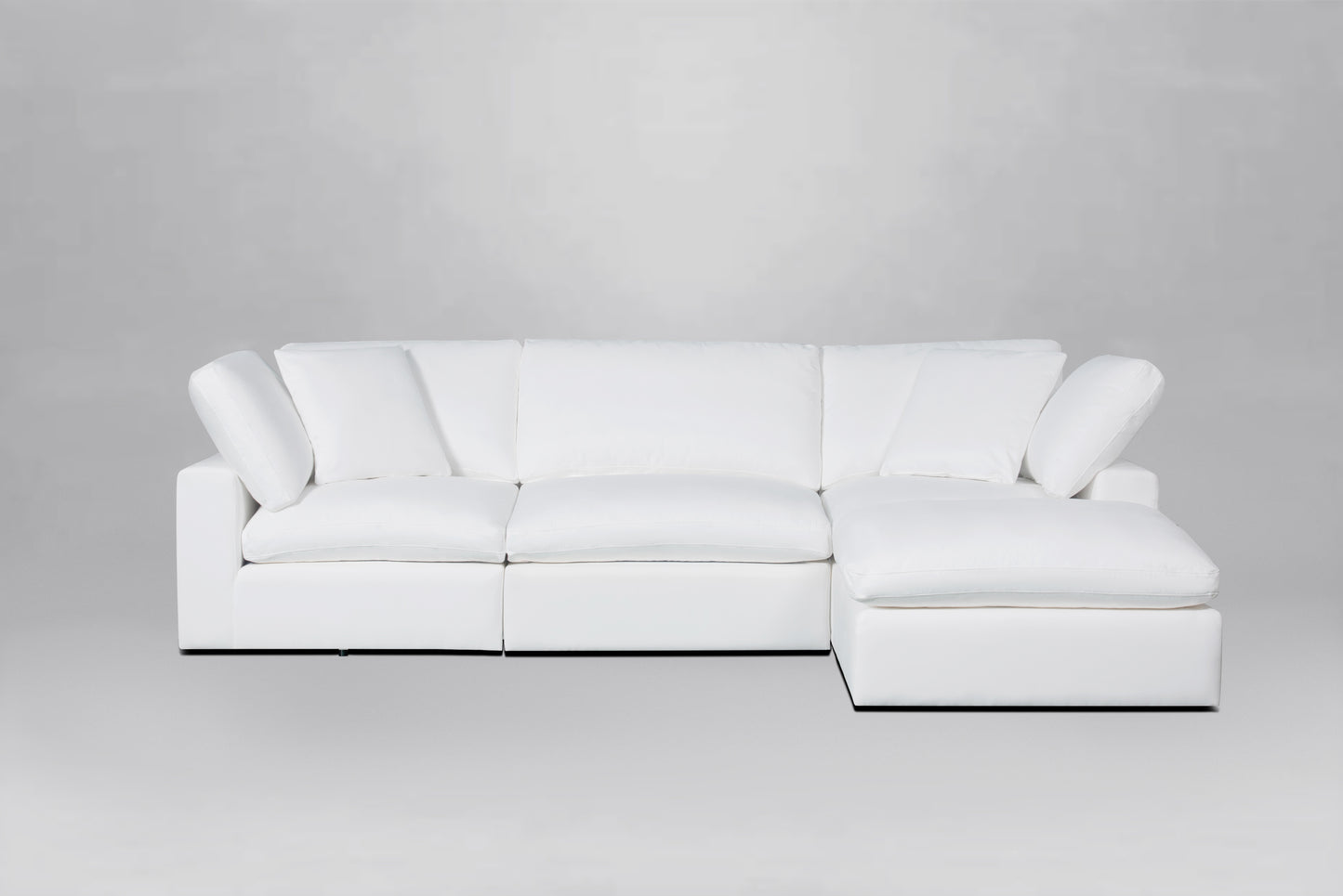 Classic White 4-Piece Modular Sectional