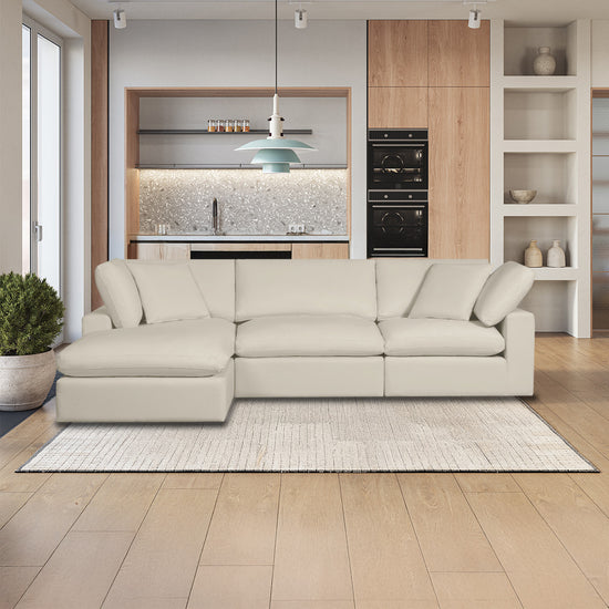 Classic Beige 4-Piece Modular Sectional