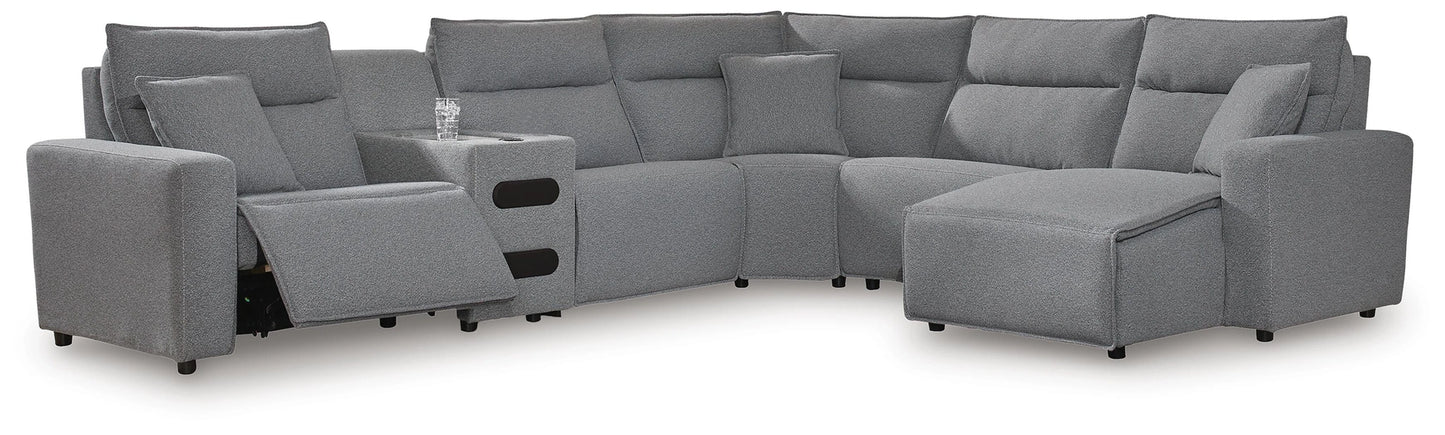 Modmax II Reclining Sectional with Chaise and Audio Console