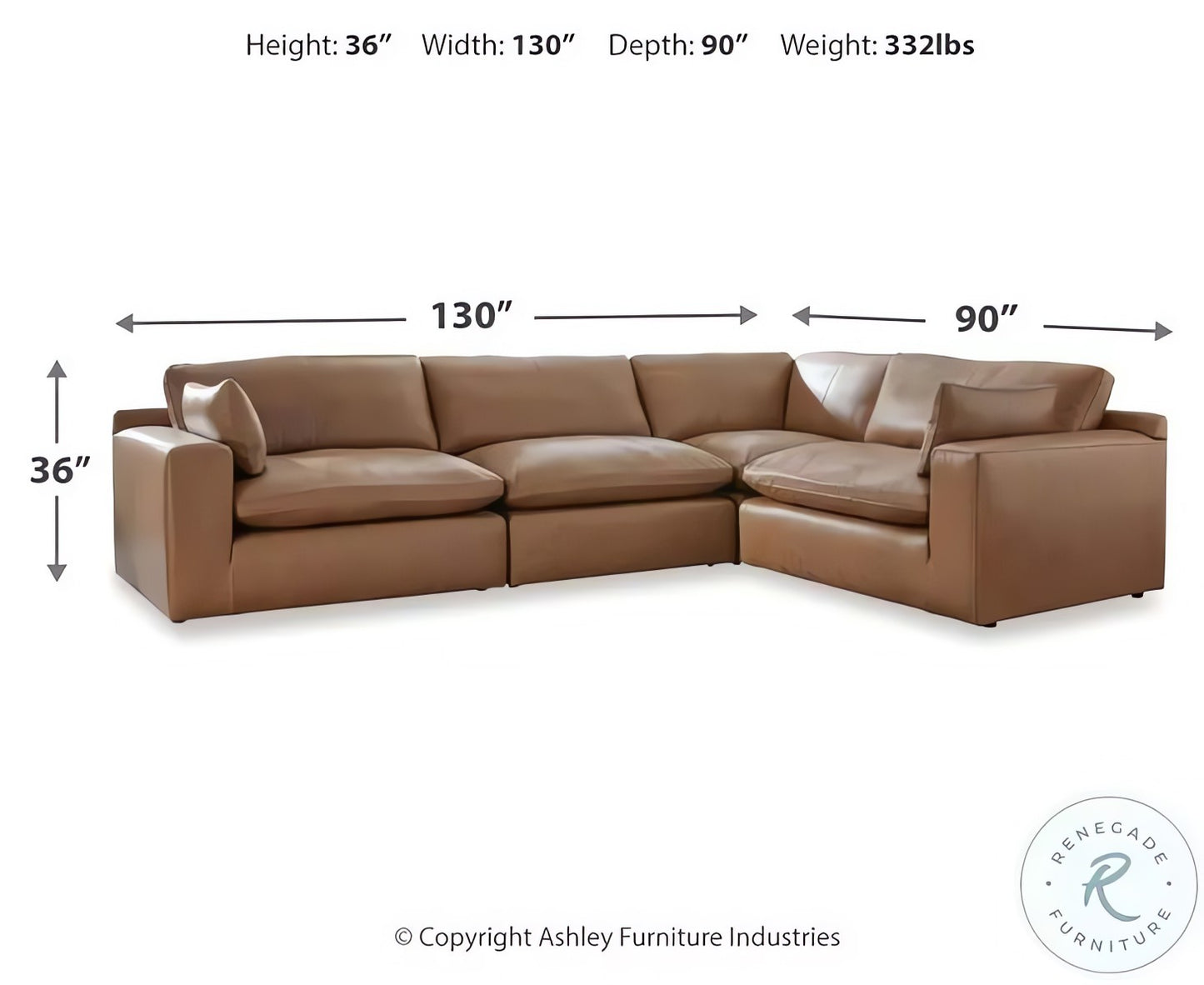 Emilia 4-Piece Modular Sectional Sofa
